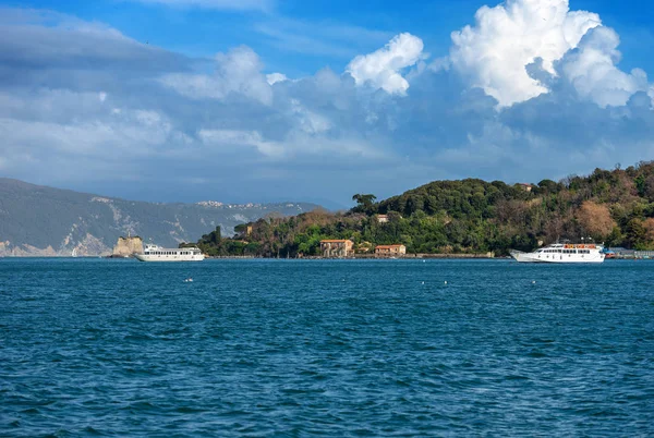 Golfo de La Spezia e Ilha Palmaria - Itália — Fotografia de Stock