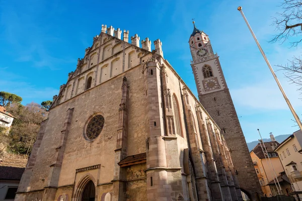 Meran italien - kathedrale von san nicolo — Stockfoto