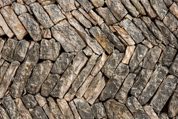 Typowa sucha ściana z kamienia śledzia - Veneto Włochy — Zdjęcie stockowe