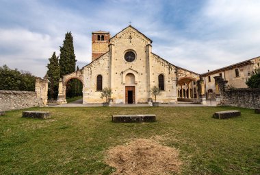 Romanic Parish Church of San Floriano near Verona Italy clipart