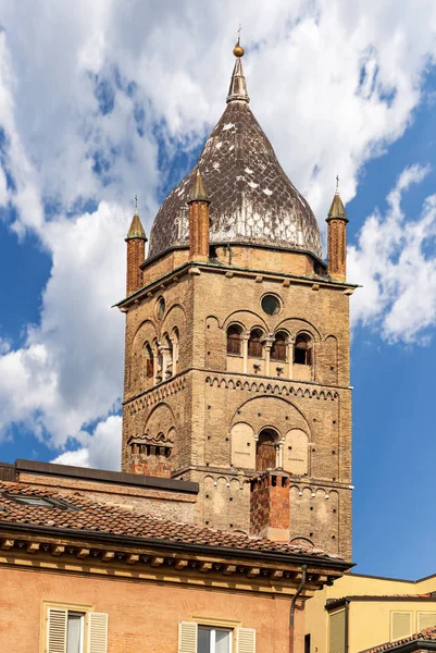 Closeup Ancient Bell Tower 1184 1426 Metropolitan Cathedral San Pietro — Stockfoto