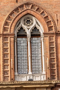 Bologna Sarayı (13. Yüzyıl), Piazza Maggiore, Emilia-Romagna, İtalya, Avrupa