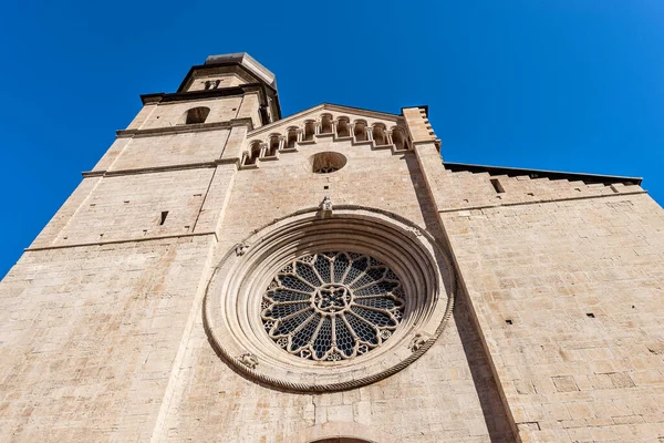 San Vigilio Katedrali Duomo Trento 1212 1321 Çan Kulesi Cephesi — Stok fotoğraf