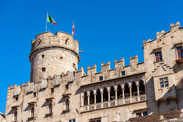 Castello Del Buonconsiglio Castelvecchio Met Ronde Toren Genaamd Torre Augusto — Stockfoto