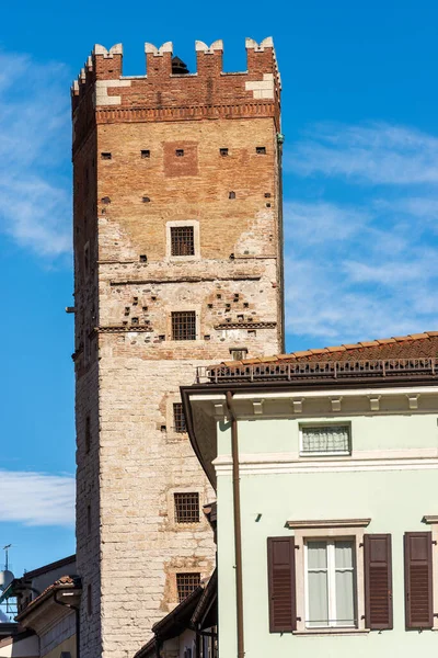 トレント トーレ デッラ トロンバ トランペットの塔 Xii世紀 中世の建物のダウンタウン トレンティーノ アルト アディジェ — ストック写真