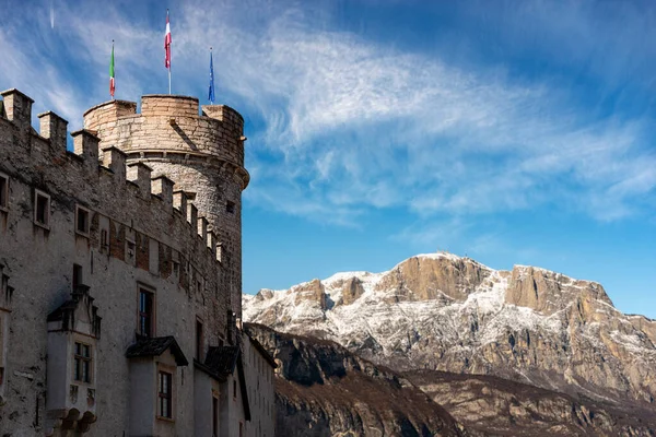 Castello Del Buonconsiglio Castelvecchio Con Torre Torre Augusto Siglo Xiii —  Fotos de Stock