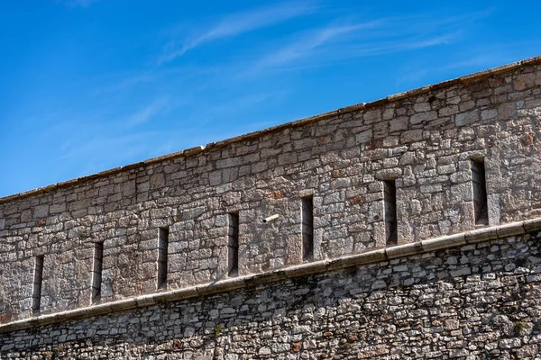 Castello Del Buonconsiglio Nebo Castelvecchio Středověký Hrad Městě Trento Detailní — Stock fotografie