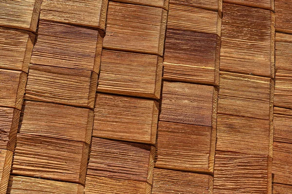 Extreme Close Ancient House Roof Wooden Tiles Trentino Alto Adige — Stock Photo, Image