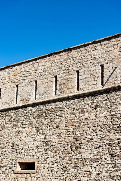 Castello Del Buonconsiglio Castelvecchio Medieval Castle Trento City Closeup Fortified — Stock Photo, Image