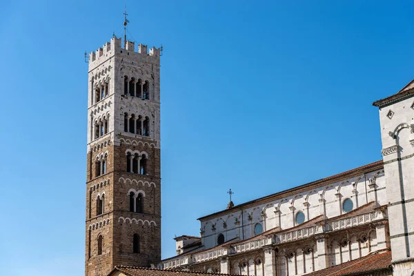 Met Lucca Kathedraal Van San Martino Saint Martin Romaanse Gotische — Stockfoto