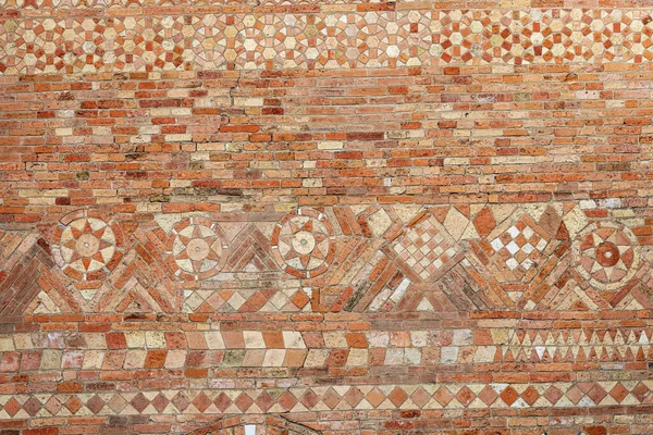 Antiguo Muro Ladrillo Basílica Santo Stefano También Llamado Las Siete —  Fotos de Stock