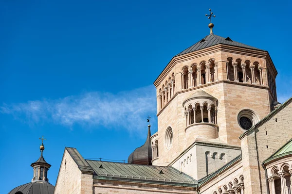 Close San Vigilio Cathedral Duomo Trento 1212 1321 Romanesque Gothic — стоковое фото