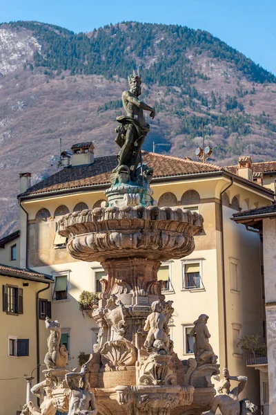 Trente Fontaine Neptune Sur Place Cathédrale Piazza Del Duomo Avec — Photo