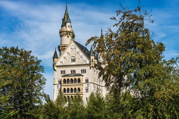 Kasteel Neuschwanstein Nieuw Kasteel Swanstone Schloss Neuschwanstein Xix Eeuw Bezienswaardigheid — Stockfoto