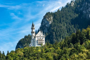 Ünlü Neuschwanstein Şatosu (Yeni Swanstone Şatosu - Schloss Neuschwanstein XIX yüzyıl), Almanya 'nın Bavyera Alpleri' nde yer alan bir şehirdir. Avrupa 'nın en çok ziyaret edilen kalelerinden biri.