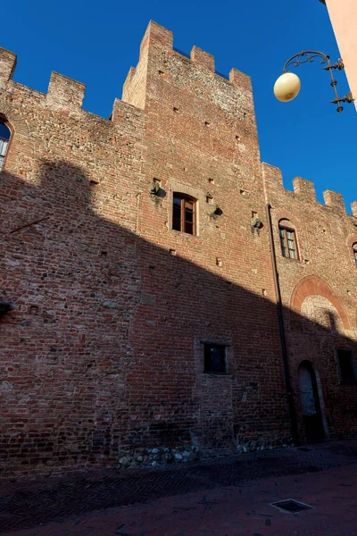 Palazzo Stiozzi Ridolfi Palácio Medieval Antiga Cidade Certaldo Alto Cidade — Fotografia de Stock