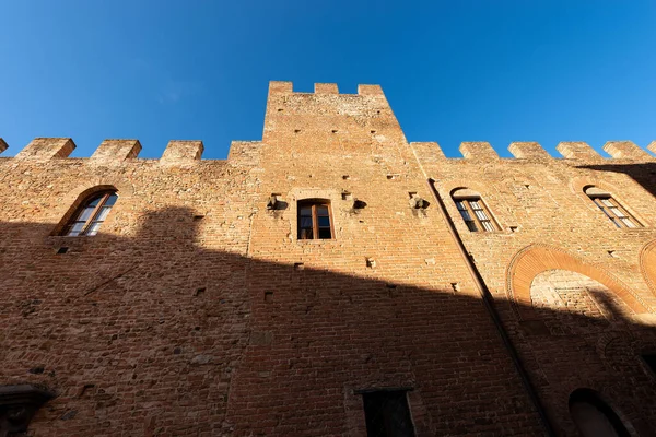 Palazzo Stiozzi Ridolfi Medieval Palace Ancient Town Certaldo Alto Town — Stock Photo, Image