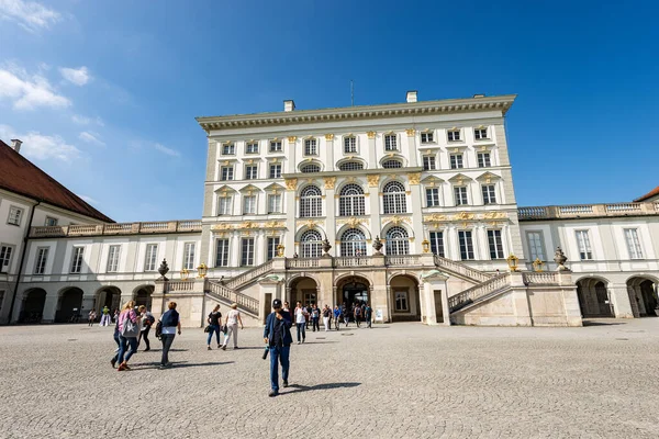 Mnichov Německo Září 2018 Turisté Navštíví Nymfenburský Palác Zámek Nymfenburg — Stock fotografie