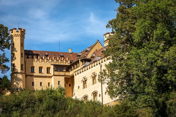 Castillo Hohenschwangau Schloss Hohenschwangau Alto Palacio Del Condado Swan Siglo —  Fotos de Stock