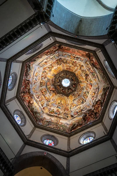 Catedral Florencia Santa Maria Del Fiore Detalle Del Interior Cúpula — Foto de Stock