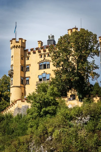 Castillo Hohenschwangau Schloss Hohenschwangau Alto Palacio Del Condado Swan Siglo —  Fotos de Stock