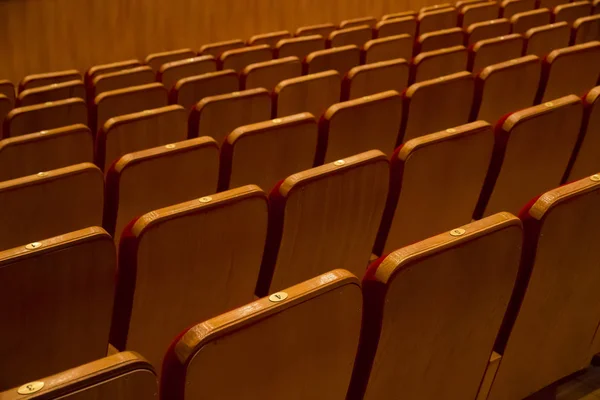 Kosong kursi teater di belakang — Stok Foto