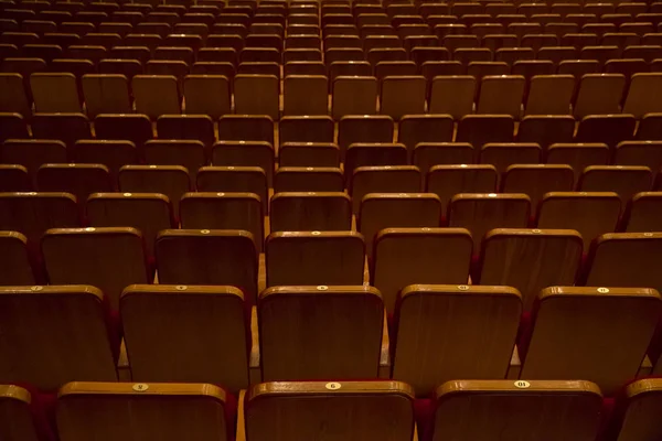 Tomma rader i bio eller konsert hall — Stockfoto