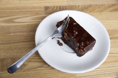 Fındıklı çikolatalı kek parçası kapalı tak tatili