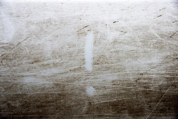 exclamation point is drawn on dusty surface