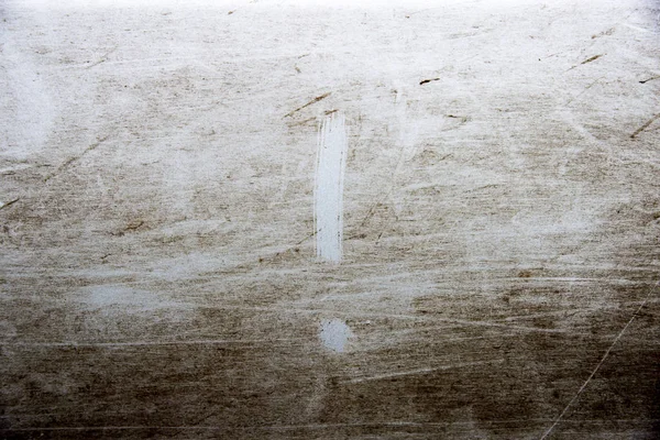 Exclamation point is drawn on dusty surface Stock Picture