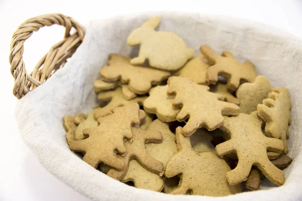 Lebkuchen im Korb — Stockfoto