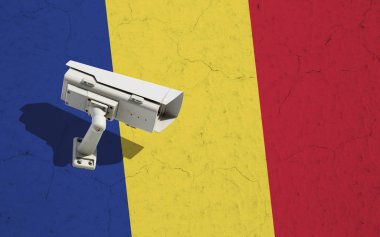 CCTV kamera Romanya bayrağı