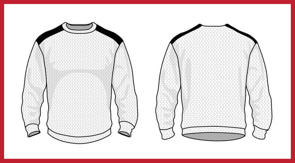 Коллекция свитера свитера свитер пуловер. Обычная одежда. Векторная иллюстрация
