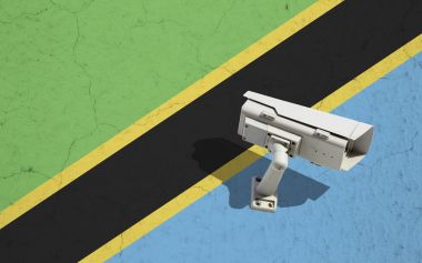 CCTV kamera Tanzanya'nın bayrağı