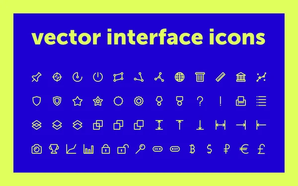Iconos para interfaz de programa — Vector de stock