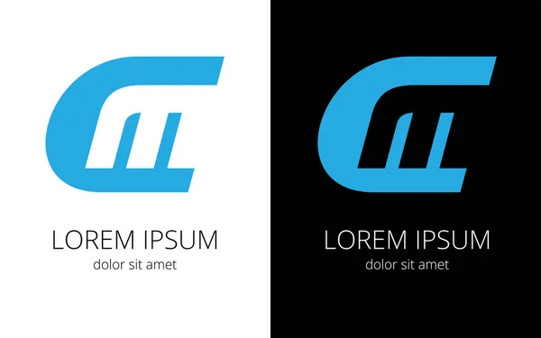 Monogram harf C ve M