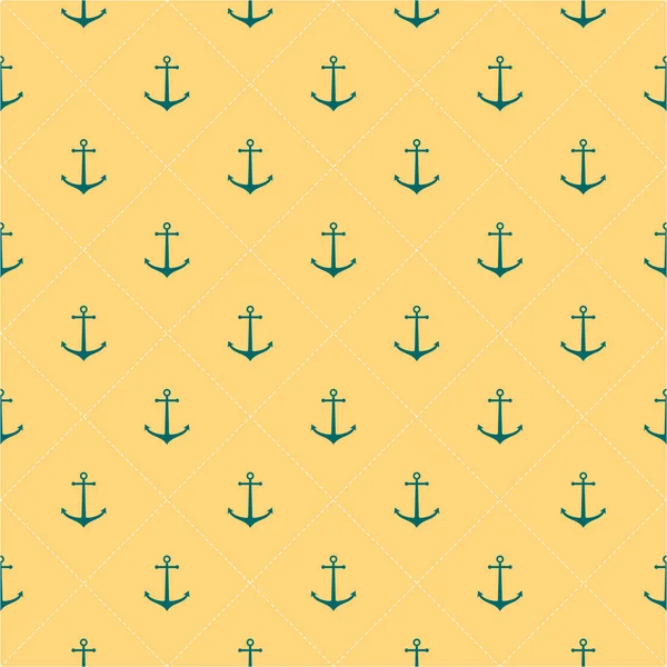 Seamless vector pattern with anchors for wallpaper, pattern fills, web page background, surface textures — Stock Vector