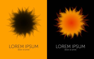 Güneş güneş patlamaları yüzey vektör sembolü ile