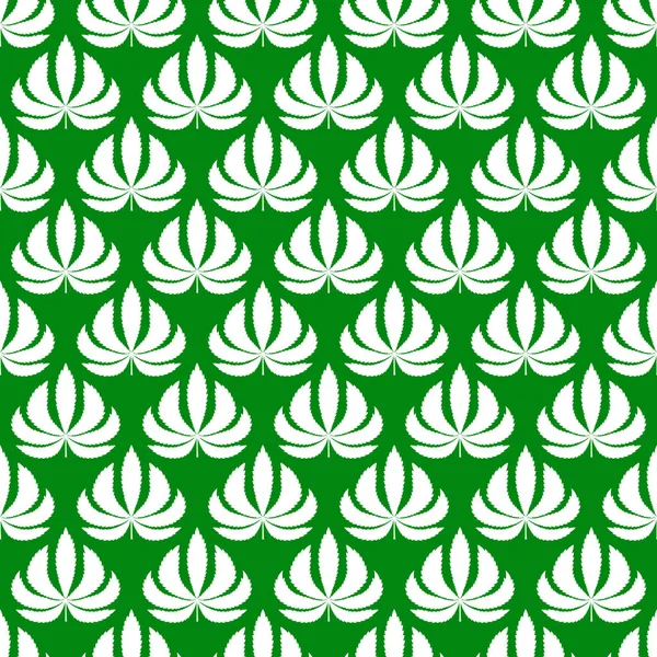 Textura das folhas de cannabis — Vetor de Stock