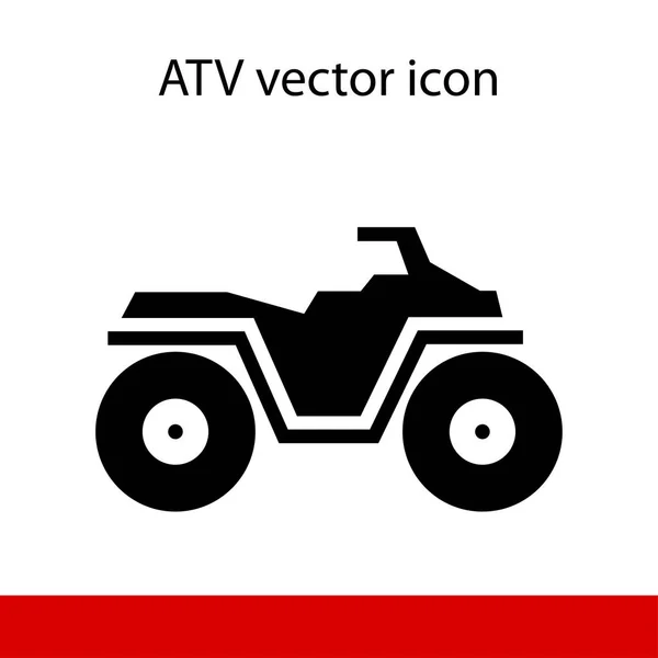 ATV simgesi beyaz arka plan üzerinde — Stok Vektör