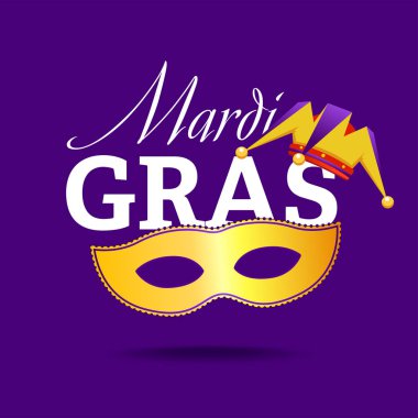 yazıt Mardi Gras maskesi resim ile 