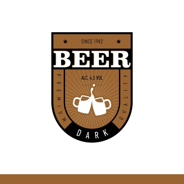 Projekt etykiety piwa — Wektor stockowy