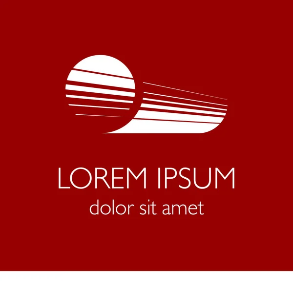 Boru güneş olarak perspektif içinde. şirket logosu için — Stok Vektör