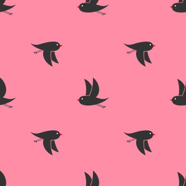 küçük kuşların seamless modeli