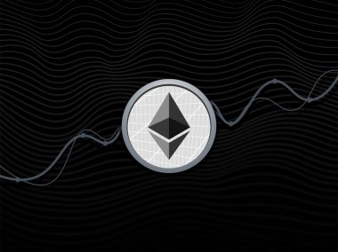 ethereum boğa grafik sinyalleri arasında. arka plan