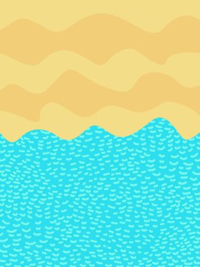 plaj kum ve deniz arka plan. Yaz poster, duvar kağıdı