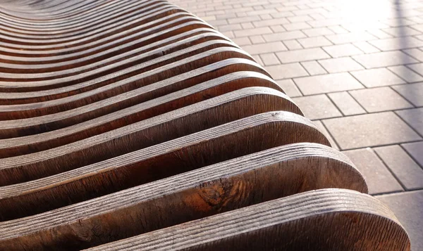 Abstract Background Brown Wooden Curves Smooth Bends — Stock Photo, Image