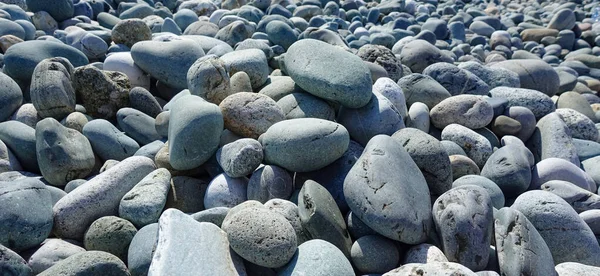 Фон Морских Камней Серая Прибрежная Галька — стоковое фото