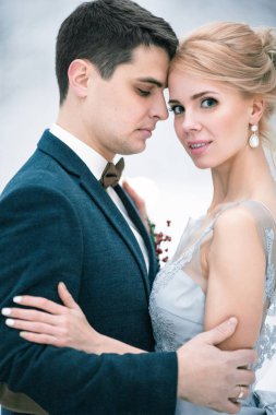 Gelin ve damat portresi.