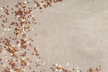 Arka plan duvar kağıdı gıda, serpilir krup, buğday, yulaf ezmesi, darı yulaf lapası.